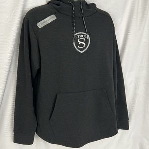 Black pullover hoodie